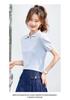 Simple Summer Clothes Polo Collar Sports Style High-quality Women's T-shirt Top Women's Short Sleeved Women's Knitted Sweater