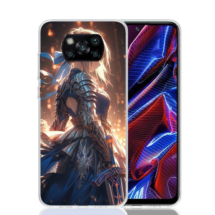 Fate Zero Stay Night Archer Phone Case For Xiaomi Poco X7 X6 X5 Pro F7 Ultra Redmi 15C 15 13 13C 12 12C 10 10A 10C 9 9A 9C 9T Co
