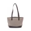 Used C Macadam Tote Bag Canvas Leather Brown Beige Used Women
