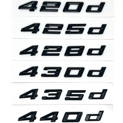 3D ABS Car Rear Trunk Letters Sticker for BMW 4 Series F32 F33 F36 G22 G23 G26 - 420i 425i 428i 430i 435i 440i 450i  Badge