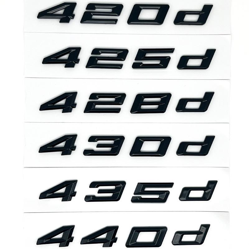 

3D ABS Наклейка с буквами на задний багажник автомобиля для BMW 4 серии F32 F33 F36 G22 G23 G26 - 420i 425i 428i 430i 435i 440i 450i Шильдик 430d серебряный