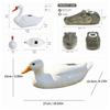 PE Blow Molded Floating Duck Ornament Balanced Buoyant Weighted Bottom Duck Statue Delicate Painting