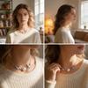Animal Pendant Necklace With Alloy Cross Chain For Daily Wear