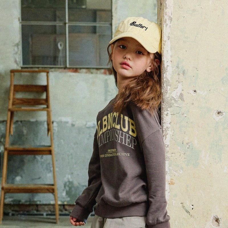 Olivan Lattering Logo Sweatshirt Anthrazit