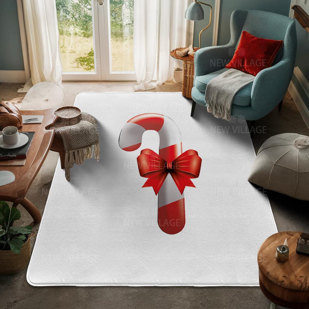 House Entrance Carpet Home Door Mat Living Room Bath Foot Bathroom Non-slip Water Absorption Rugs Bath Merry Christmas Winter