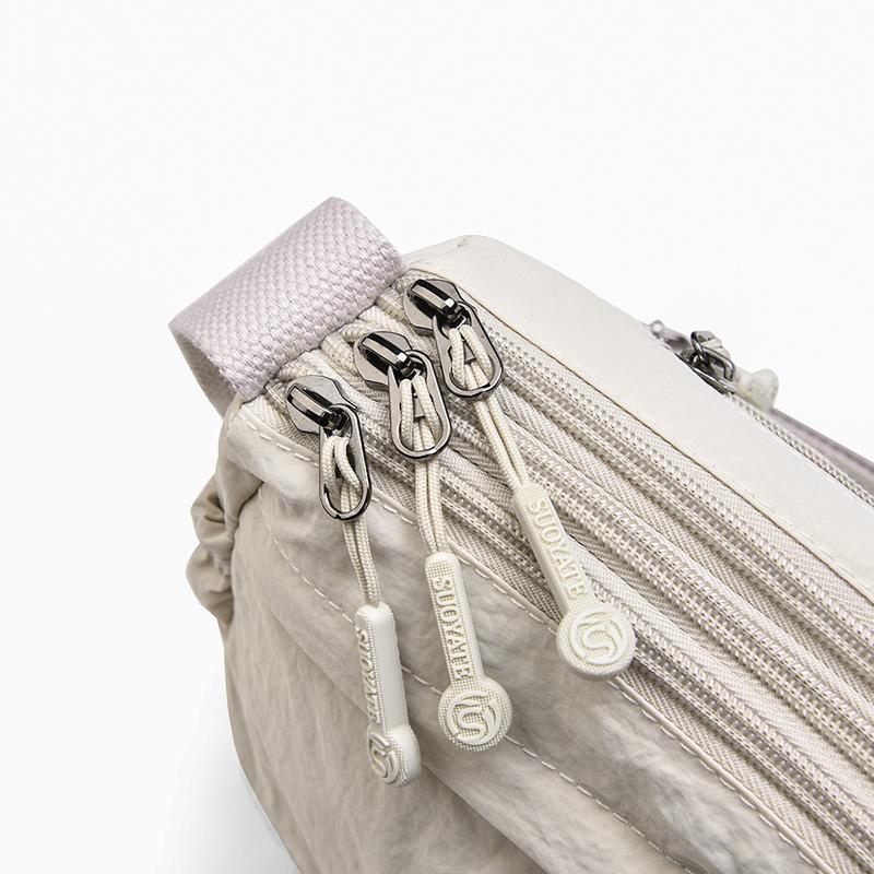 Lightweight Large Capacity Multi-Pocket Nylon Crossbody Bag