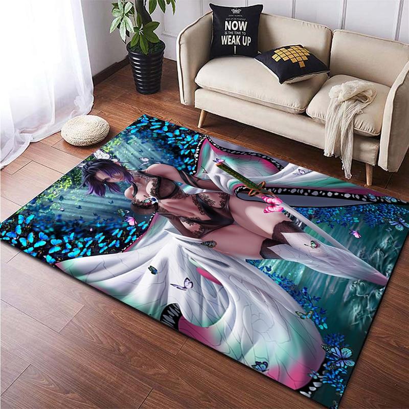 Sexy Anime Girl Carpet Party Bikini Beach Mat Decor Floor Mat Anime Rug Door Mat Game Room Yoga Mat Picnic Yoga Play Mat