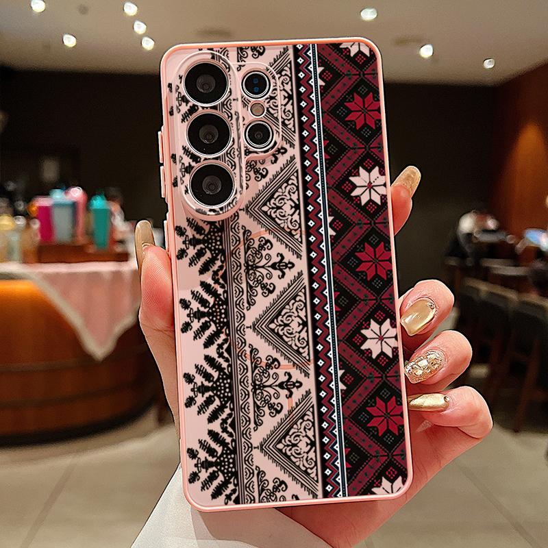 Vintage Patterns Magnetic Phone Case For Samsung Galaxy S25 S26 Ultra Edge S24 S23 FE A17 A56 A37 A16 A35 A55 A15 A36 5G Cover