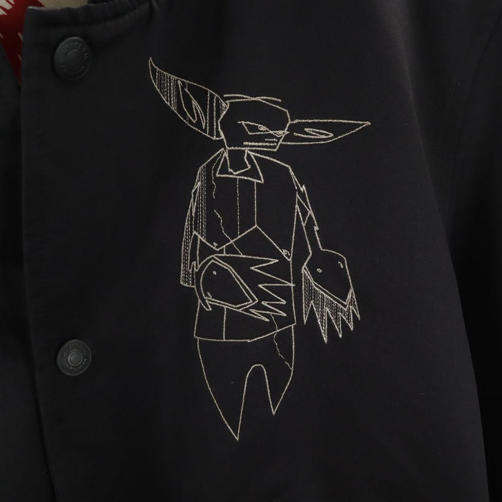 HYSTERIC GLAMOUR FUTURA Collaboration Back Embroidery Satin Jacket S Men's Used