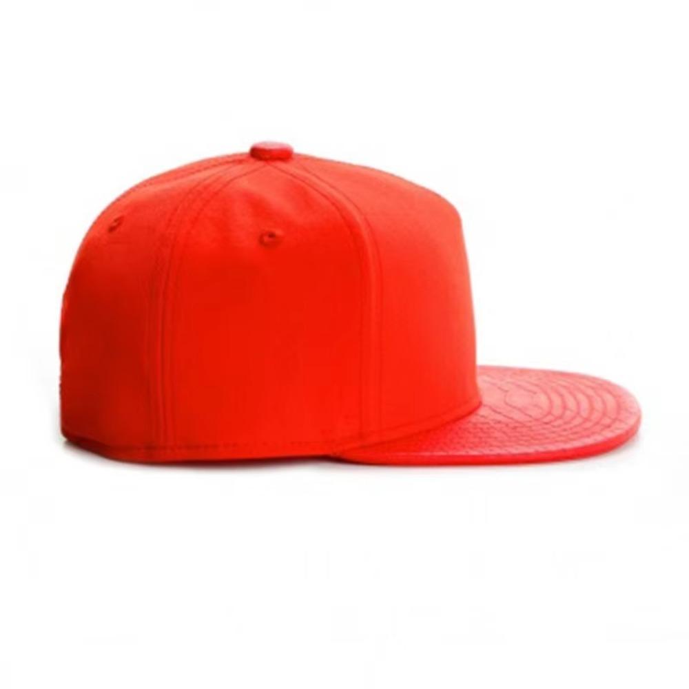 Pure Color Hip-Hop Hat Adjustable Snapback Hat Casual Visor Hat  Unisex