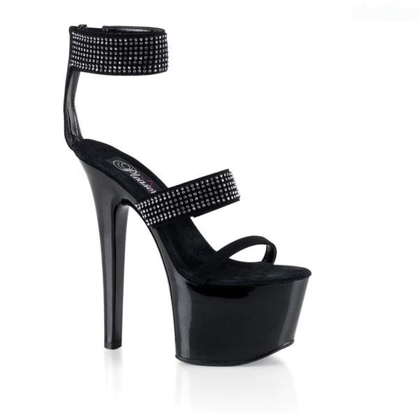 

Женская обувь, модели для прогулок, высокие каблуки, модные сандалии на тонком каблуке, летние сандалии на каблуке 15 см и платформе 5 см YKC 46 чёрный