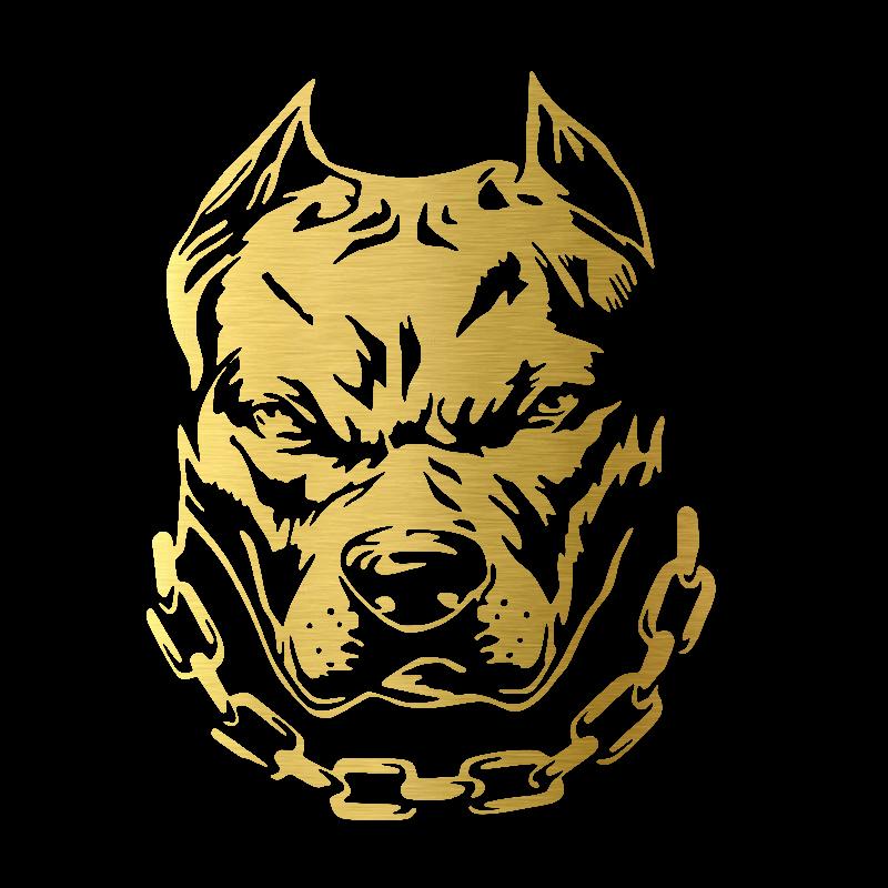 CK21927# Adesivo per Auto Cane Pitbull Decalcomania Impermeabile in Vinile Adesivi Pegatinas Para Coche Accessori Auto