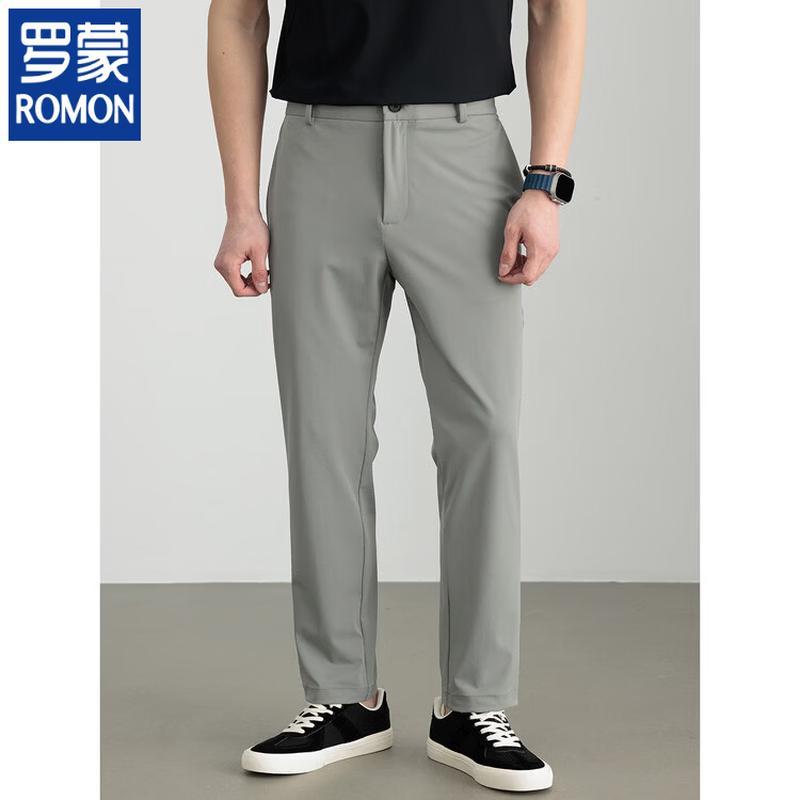 ROMON Men's Lightweight Business Casual Trousers