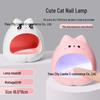 Cute Cat LED Nail Lamp - Fast-Drying, Non-Blackening, Cartoon Design for Gel Polish.