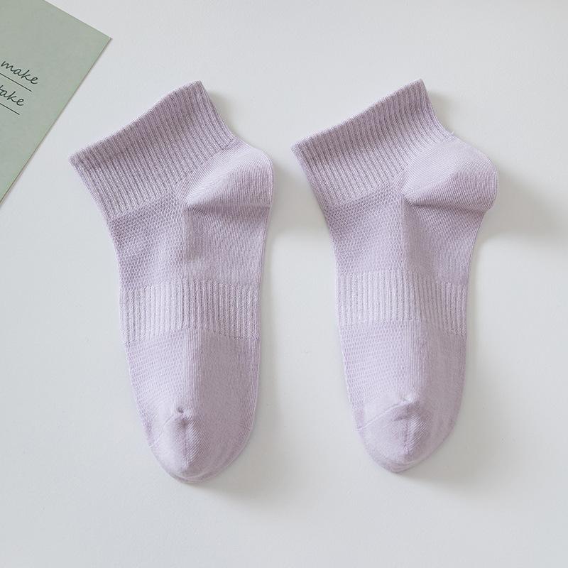 Antibacterial Pure Cotton Socks, Women's Summer Thin Short Socks, Mesh Breathable Women's Short Socks, Sports Anti-ball Boat Socks