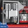 Grand Robinet d'Angle à Double Commande en Cuivre 2-en-1 Vanne à Boule pour Machine à Laver & Répartiteur d'Eau Domestique