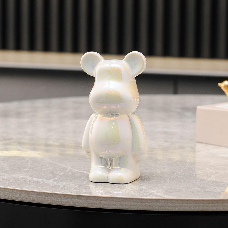 Gewalttätige Bärenstatue, Kreative Cartoon-Bärenfigur für Wohnzimmer TV-Schrank Weinschrank, Schreibtischdekoration für Kinderzimmer