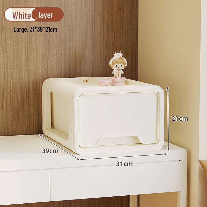 Multi-layer Plastic Drawer Snack Storage Cabinet for Living Room or Bedside