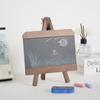 Handwritten Small Blackboard Solid Wood Message Board Coffee Shop Menu Ornament Family Message Chalk Wipe Small Blackboard