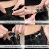 Waist Adjustment Buckle: No-Sew, Detachable Tool for Jeans, Converts Large Waist To Small, Anti-Exposure Brooch.