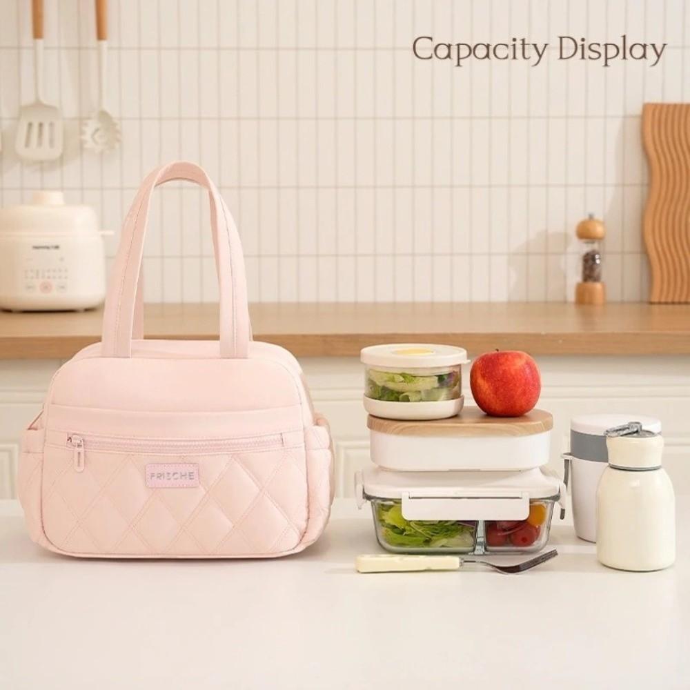 New Thickened Lunch Bag Large Capacity Reusable Insulated Handbag Multi-functional Leakproof Insulated Lunch Tote Bag