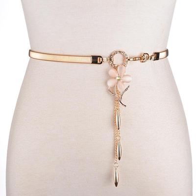 Women's Stylish Elastic Rhinestone Waist Belt for Dresses and Pants