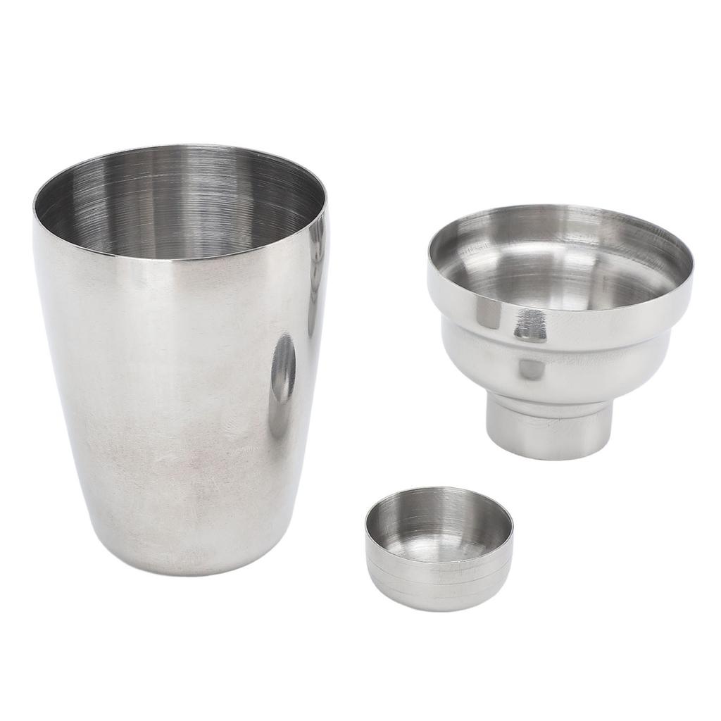 Cocktail Shaker 304 Stainless Steel Cocktail Drink Mixer Bartender Shaker for Bar Restaurant 250ML