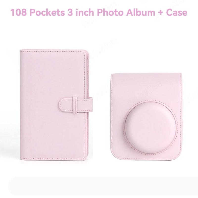 For Instax Mini 12 Camera Case PU Leather Soft Protective Case Trave Bag For Fujifilm Film Camera Bag With Shoulder Strap