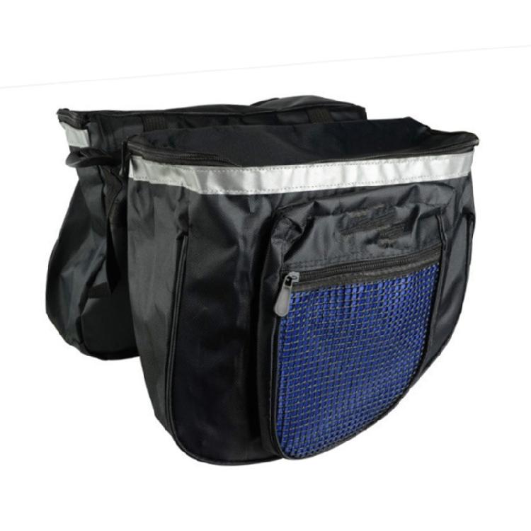 

Bicycles Commuting Bag Water Resistant Double Side Bicycles Saddles Bag With Carrying Handle Road Bike Panniers Bag чорний/синій