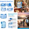 12 L Camping Water Container Built-In Handles Multifunction Waters Storage Containers for Emergency Storage Outdoor Hiking