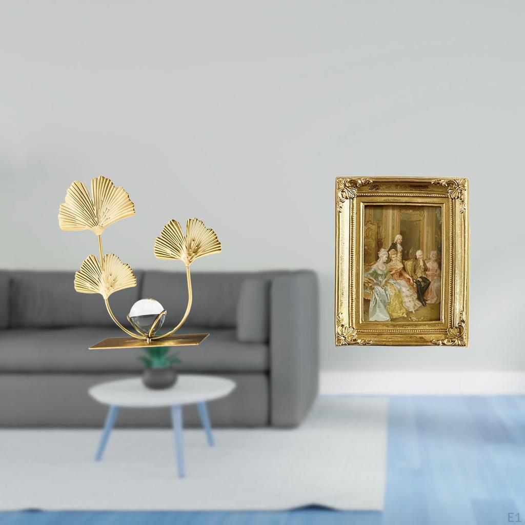 Modern Sculpture Bookshelf And Resin Photo Frame Card Display Holder for Bedroom Office Holiday
