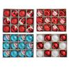 12PCS Decorative Plastic Christmas Balls for Tree Hanging Ornaments 6CM Diameter for Festive Decor and DIY Projects