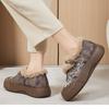 Cotton Shoes New Ethnic Style Embroidery and Velvet Thickened Mother Shoes Cloth Shoes Middle-aged and Elderly Boots