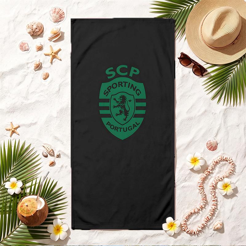 Sporting Clube De Portugal Soft Beach Towel Stylish Beach Pool Towel for Summer Seaside Vacation Travel