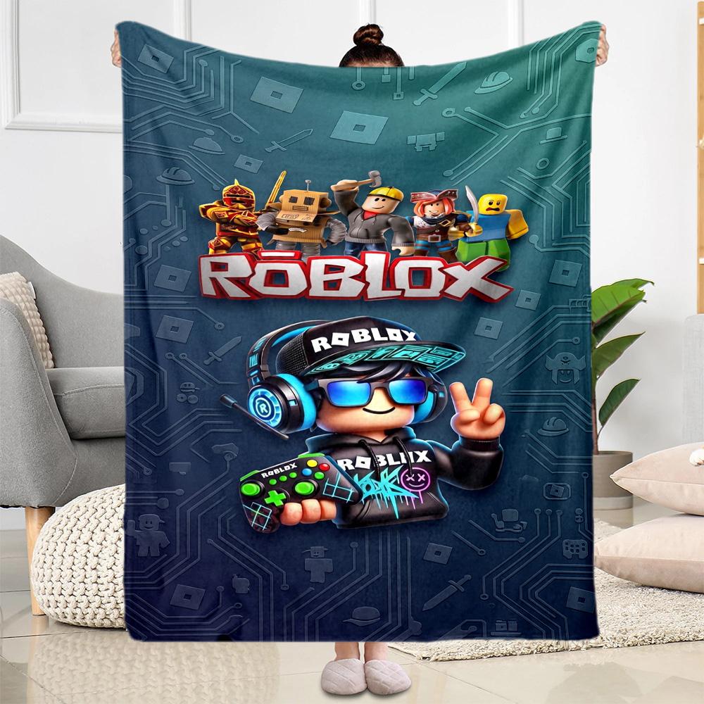 Roblox 388 Blanket Soft & Cozy Perfect for Bedding Seaside Picnics Four Seasons Multipurpose Digital Print Birthday Christmas Gift Blanket