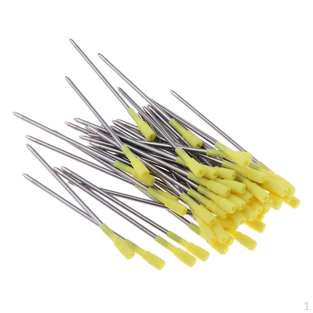 

50 Pcs 0.5mm Nib Rollerball Pen Refill Drawing Replaceable Parts синій