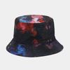 European and American fashion double-sided basin hat women's tide starry sky pattern sun hat men's spring and summer outdoor travel sunscreen bucket