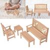 Puppenhaus Stuhl Hocker Modell Garten Set Realistischer Hocker Puppenhäuser Stuhl Realistischer Spielstuhl Realistisch 1:12 Modellspielzeug