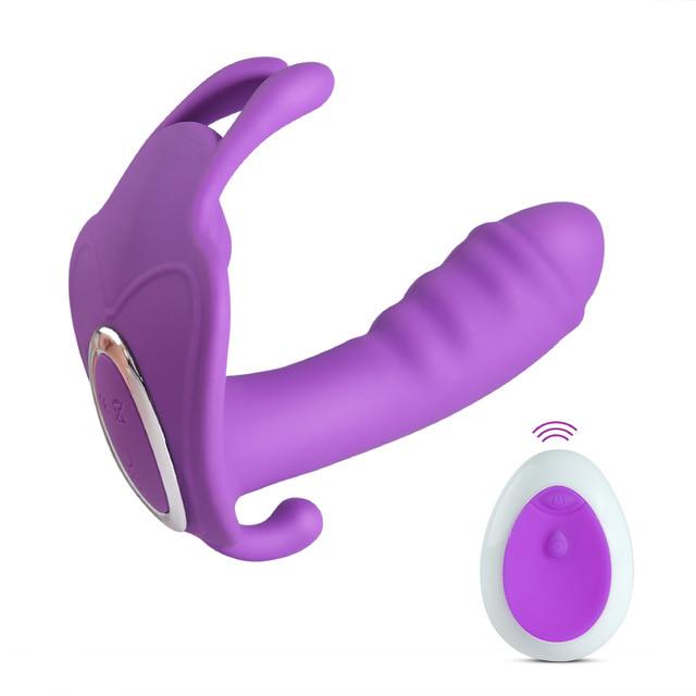 Vibrating Panties Wearable Butterfly Dildo Vibrators Female Masturbator 10 Speed Adult Sex Toys