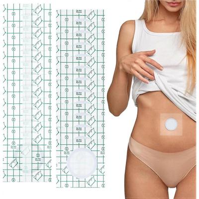 50 Stück Einweg Rizinusöl-Packung Wickel Bauchnabel Auslaufsicher, 3,15 x 3,15 Zoll Weiche PU-Folie Klar Hochabsorbierend Casto