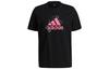 Men's Adidas T Shirts Men's Black Crew Neck Moderate Straight Fit