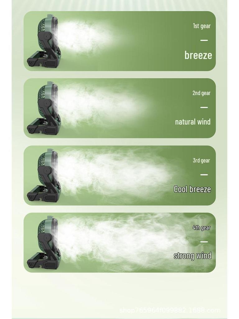 Dual-Use Cordless Lithium Battery Fan for Outdoor and Camping - Compatible with DeWalt, Makita, Milwaukee.