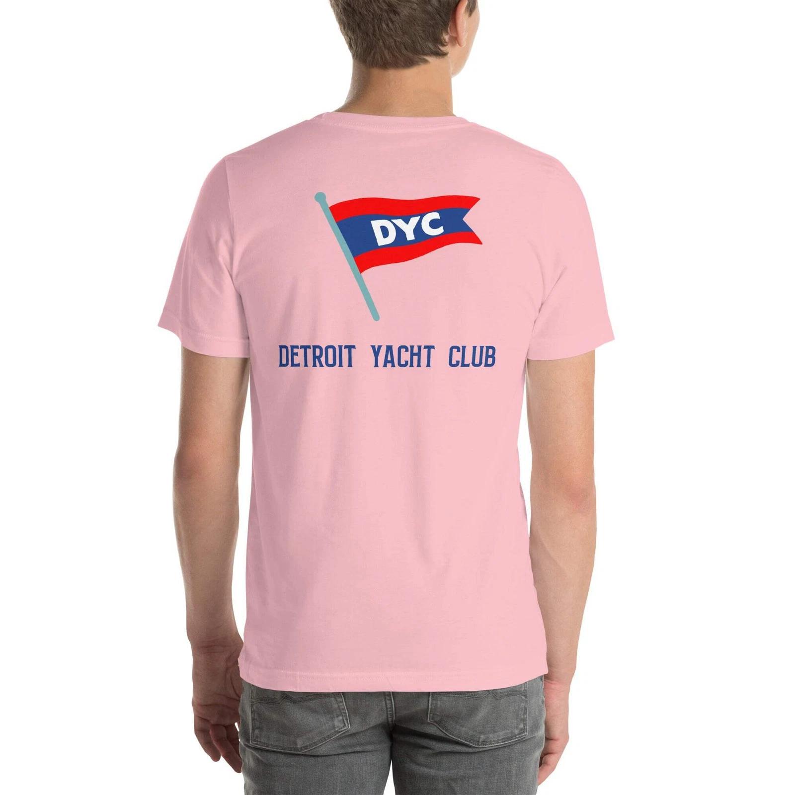 Vintage Retro T Shirt Detroit Yacht Club Back Print Graphic Tee S