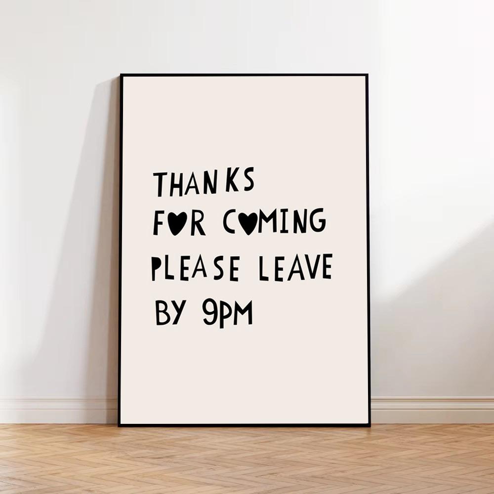 Minimalist Heart Modern This Kitchen Is For Dancing Quotes Wall Art Print Canvas Painting Poster Pictures Living Room Home Decor