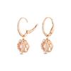 Swarovski Four Leaf Clover Heartbeat Earrings Women Earrings Rose-Gold 5516477