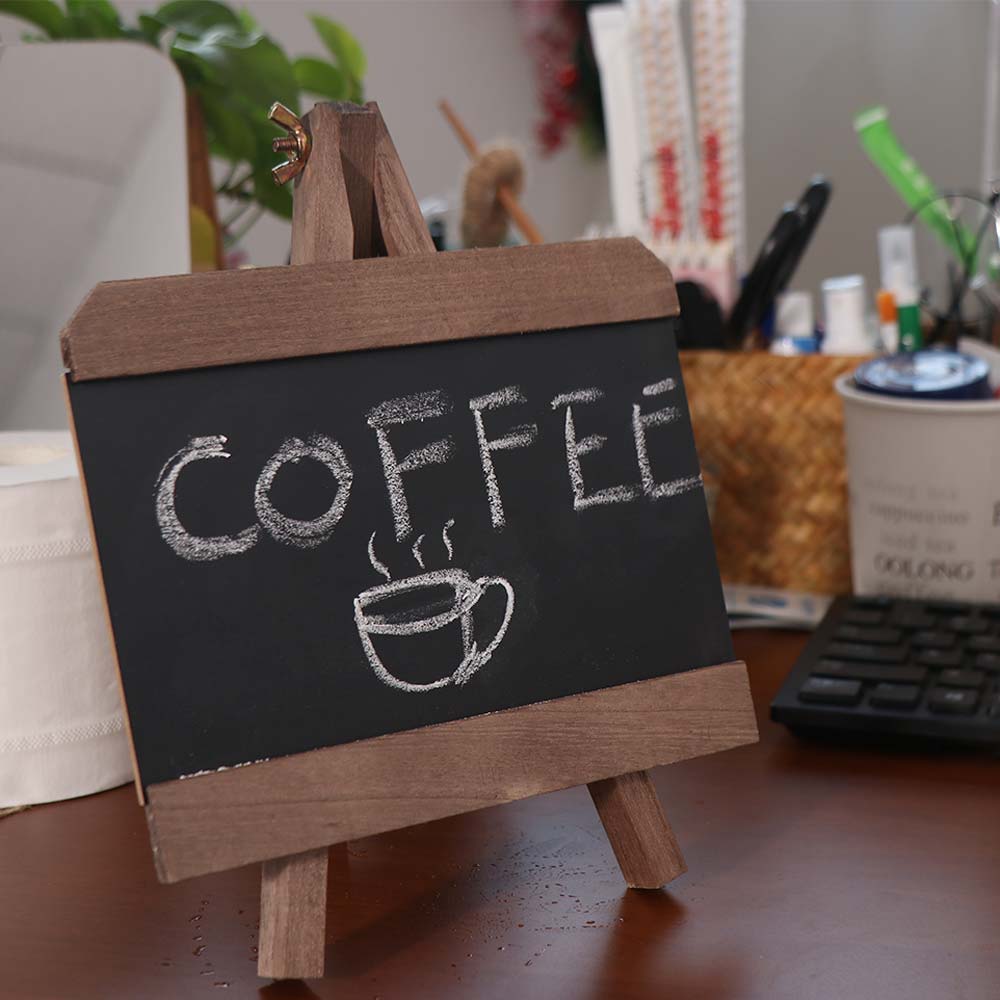 Collapsible Desktop Memo Board Mini Small Wooden Blackboard Rustic Message Board Wedding Decor