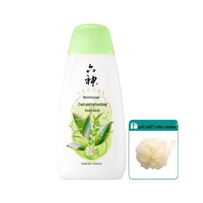 Liùshén Green Tea Cooling Shower Gel with Bath Ball