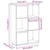 Highboard 74x35x117 Cm Solid Wood Pine