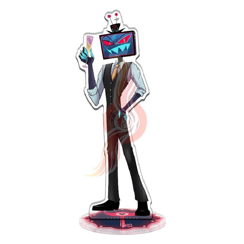 

New Hazbin Hotel Charlie Morningstar Stand Acrylic Figures Vaggie Desktop Standing Sign Model Decoration Collection Gifts 2 Poseable Articulated Scale