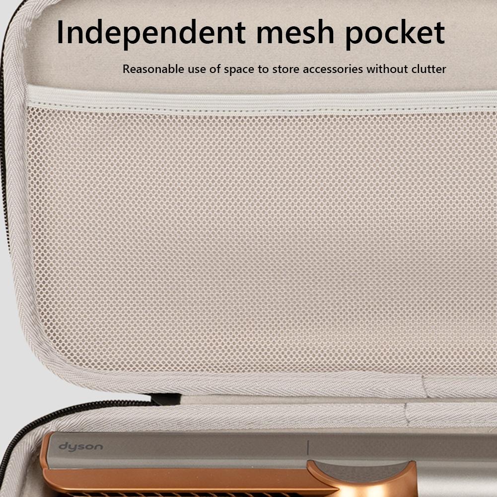 EVA Hard Carrying Case Shockproof Portable Travel Storage Bag Anti-Scratch Hard Storage Case Dust-Proof for Dyson Airstrait HT01